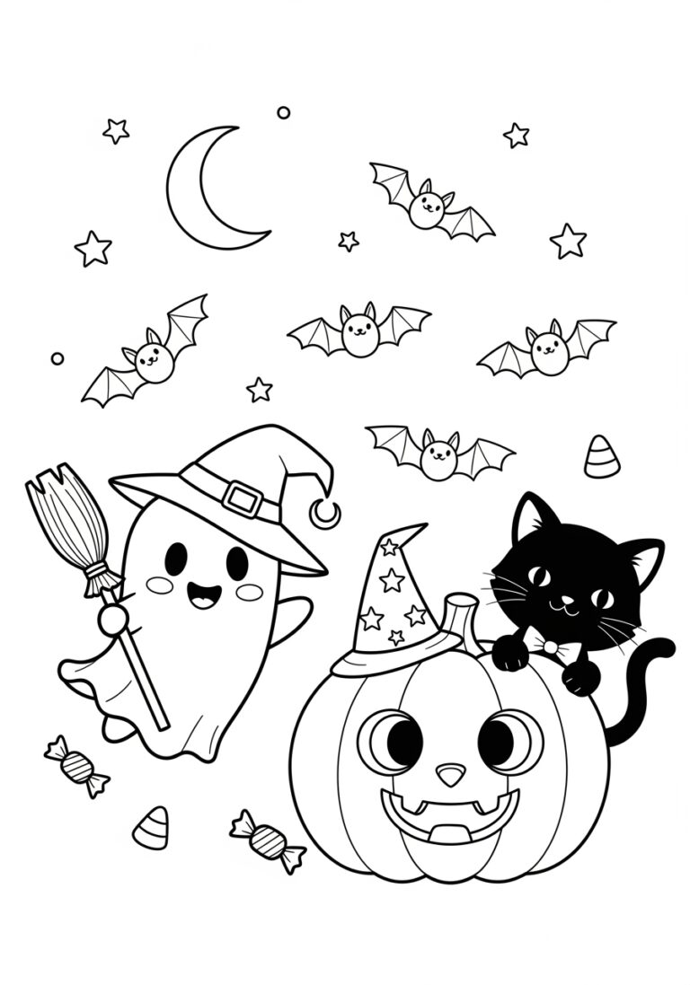 Halloween Coloring Page for 2 Year Olds Halloween Coloring Page for 2 Year Olds