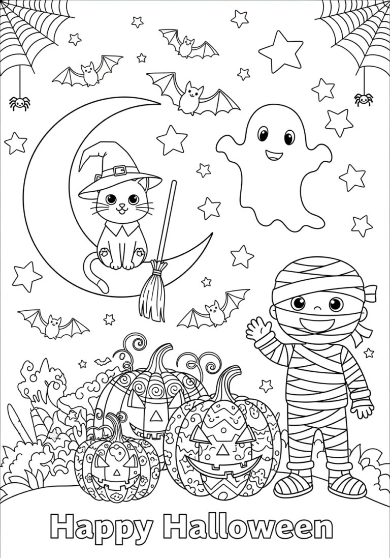 Halloween Coloring Page for 5th Graders Halloween Coloring Page for 5th Graders