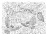 Halloween Coloring Page for Older Students
