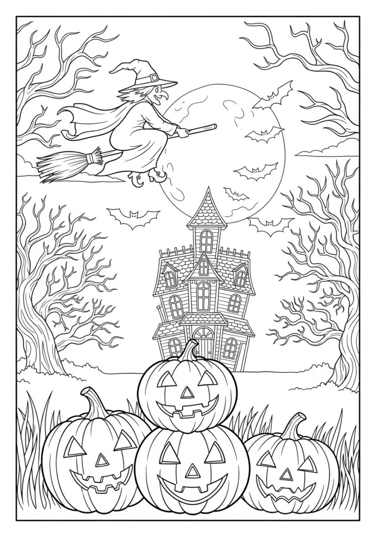 Halloween Coloring Page Image