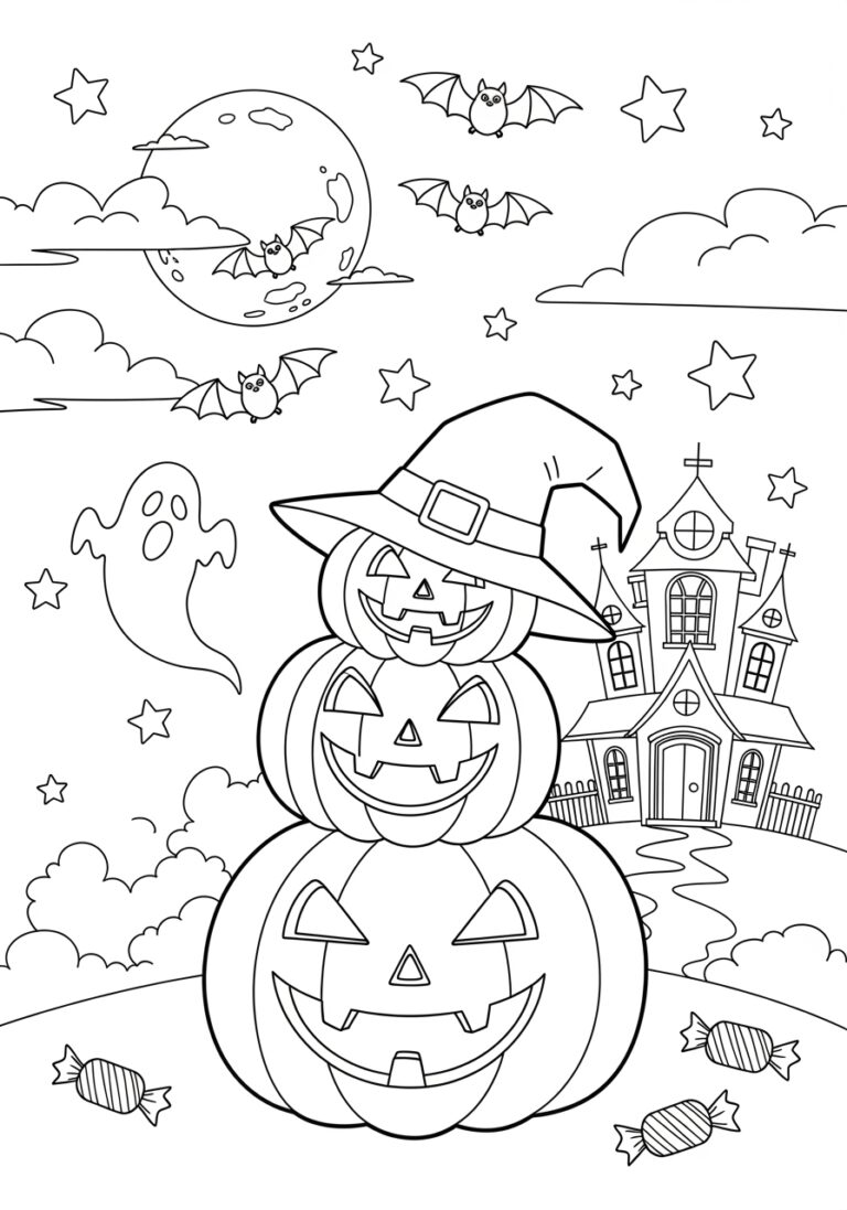 Halloween Colouring Print Out Halloween Colouring Print Out