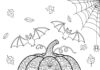 Halloween Pumpkin Ornament Coloring Page