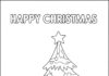 Happy Christmas Coloring Page