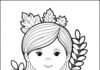 Harvest Coloring Page for Preschoolers