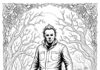 High-resolution Michael Myers PDF Coloring Page