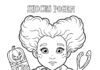 Hocus Pocus Pumpkin Carving Scene Coloring Page