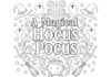 Hocus Pocus Quote Typography Art Coloring Page