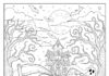 Horror Scary Halloween Coloring Page