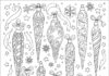 Icicle Glass Ornament Coloring Page