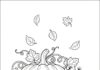 Image of Fall Coloring Page