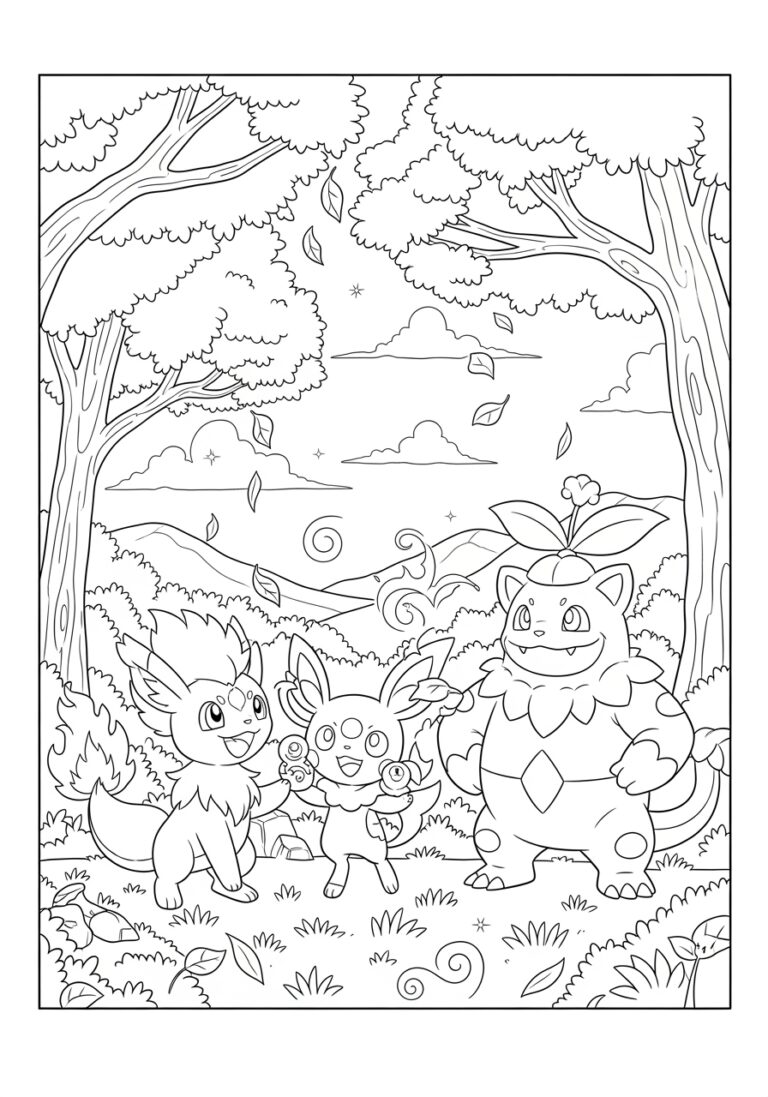 Image of Pokémon to Print Out and Color