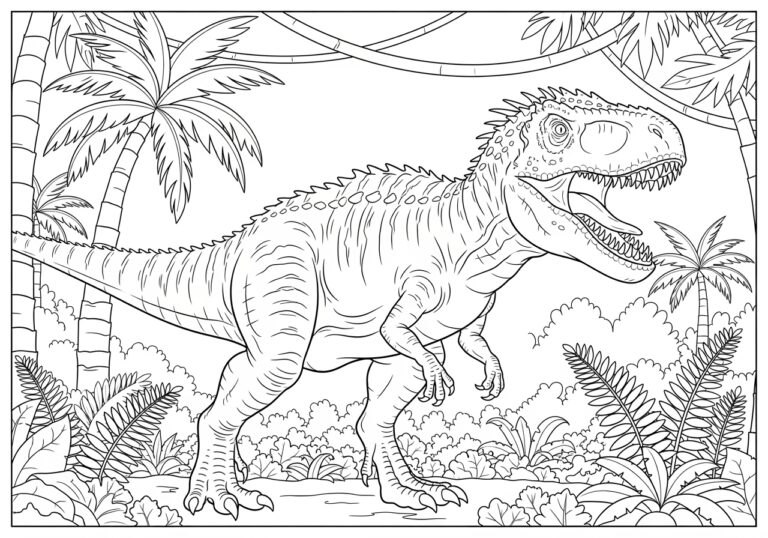 Indominus Rex Coloring Page