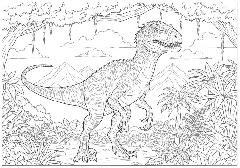 Indoraptor Jurassic World Coloring Page
