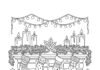 Intricate Christmas Coloring Page