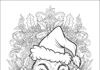 Intricate Grinch Line Art for Adult Coloring Page