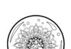Intricate Mandala Snow Globe Coloring Page