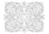 Intricate Victorian Scroll Ornament Coloring Page