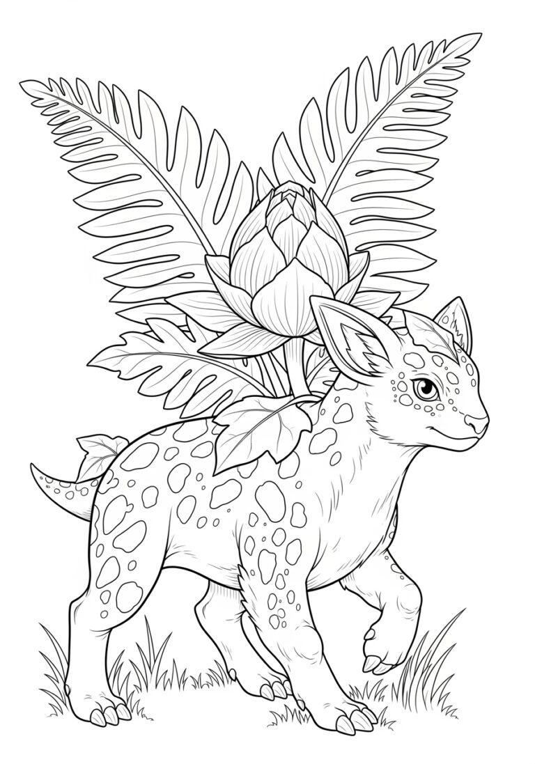 Ivysaur Coloring Page to Print Out and Color Ivysaur Coloring Page to Print Out and Color