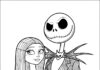 Jack and Sally Coloring Page
