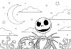 Jack Nightmare Before Christmas Coloring Page
