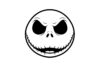 Jack Skellington Face Coloring Page