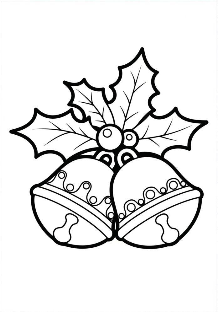 Christmas LEGO Coloring Page for Kids