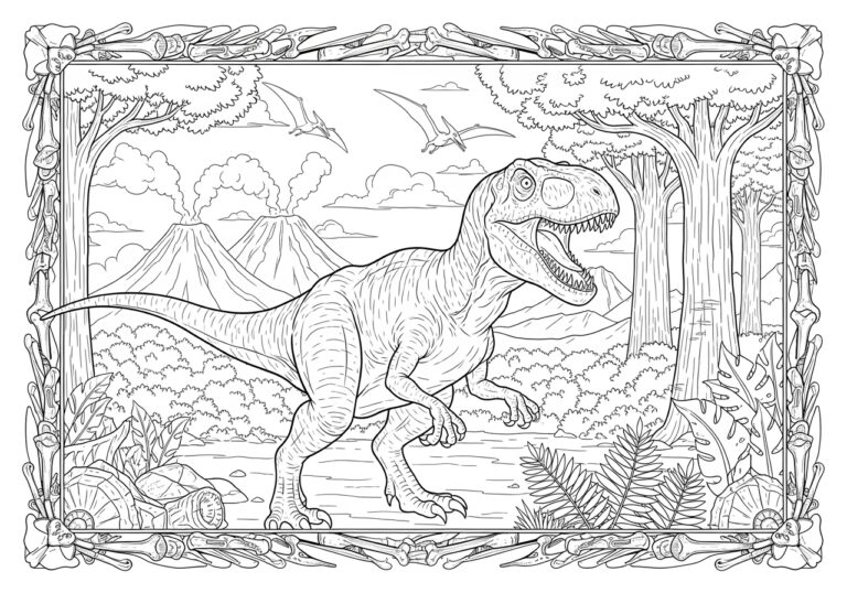 Jurassic Park Dinosaur Coloring Page Jurassic Park Dinosaur Coloring Page