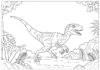 Jurassic World Blue Coloring Page