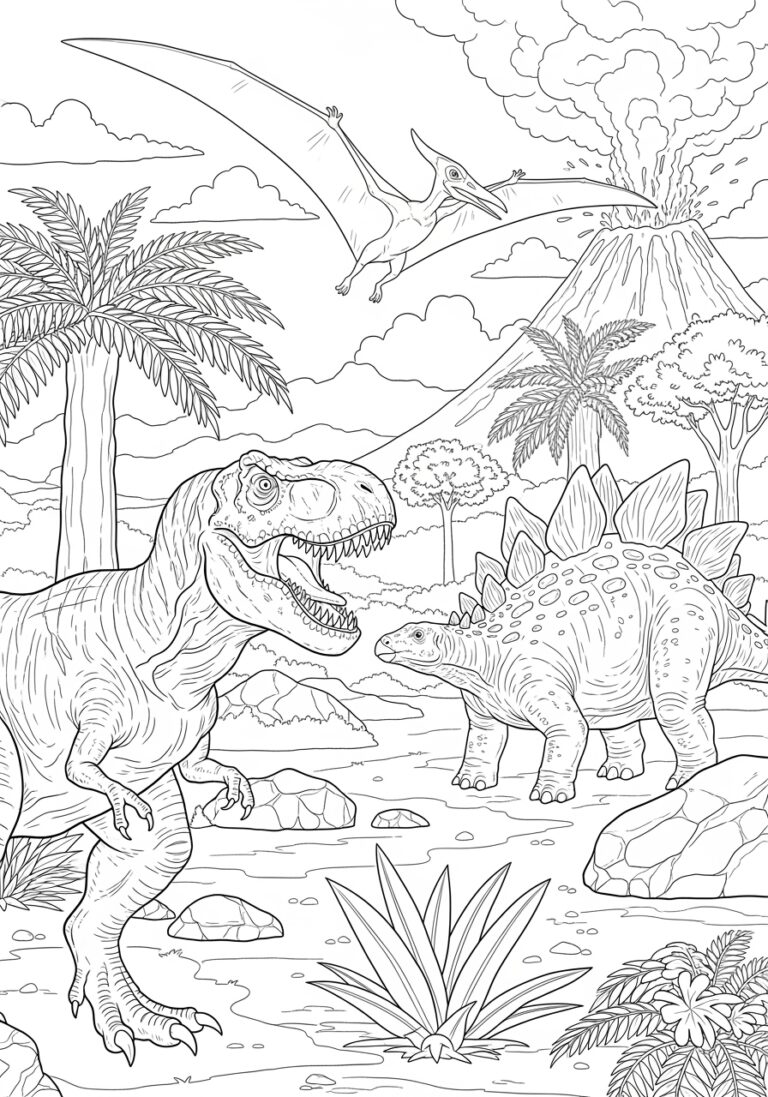 Jurassic World Dinosaur Coloring Page Jurassic World Dinosaur Coloring Page