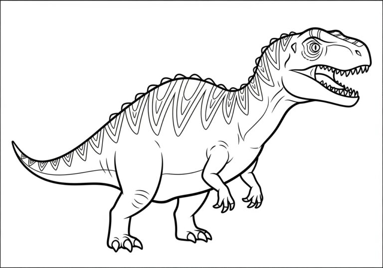 Jurassic World Giganotosaurus Coloring Page Jurassic World Giganotosaurus Coloring Page