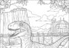 Jurassic World Velociraptor Coloring Page