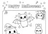 Kawaii Halloween Coloring Page