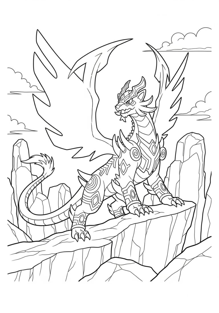 Legendary and Mythical Pokémon Coloring Page Legendary and Mythical Pokémon Coloring Page