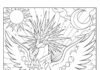 Legendary Sun and Moon Pokémon Coloring Page