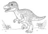 Lego Baryonyx Coloring Page