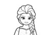 Lego Elsa Coloring Page