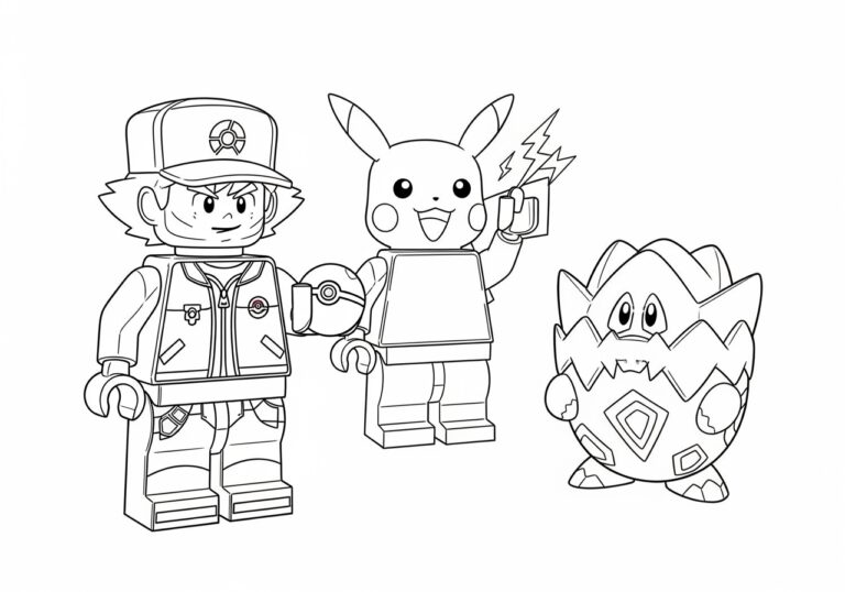 Lego Pokémon Coloring Page Lego Pokémon Coloring Page
