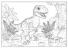Lego Velociraptor Coloring Page