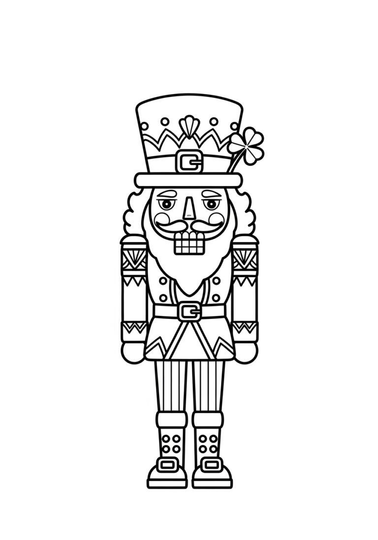 Leprechaun Nutcracker Coloring Page