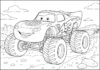 Lightning McQueen Monster Truck Coloring Page