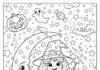 Lisa Frank Halloween Coloring Page