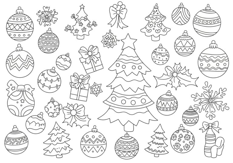 Little Christmas Coloring Page