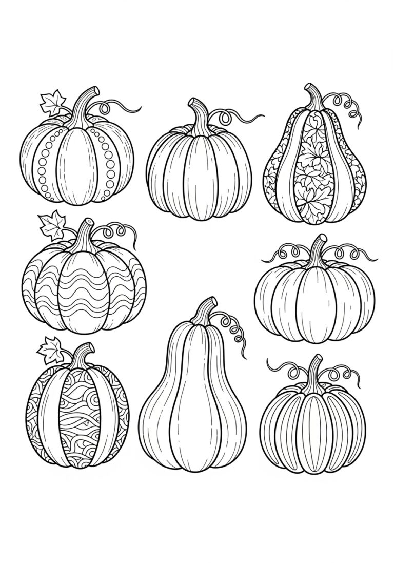 Little Pumpkin Coloring Page to Print Out and Color Little Pumpkin Coloring Page to Print Out and Color