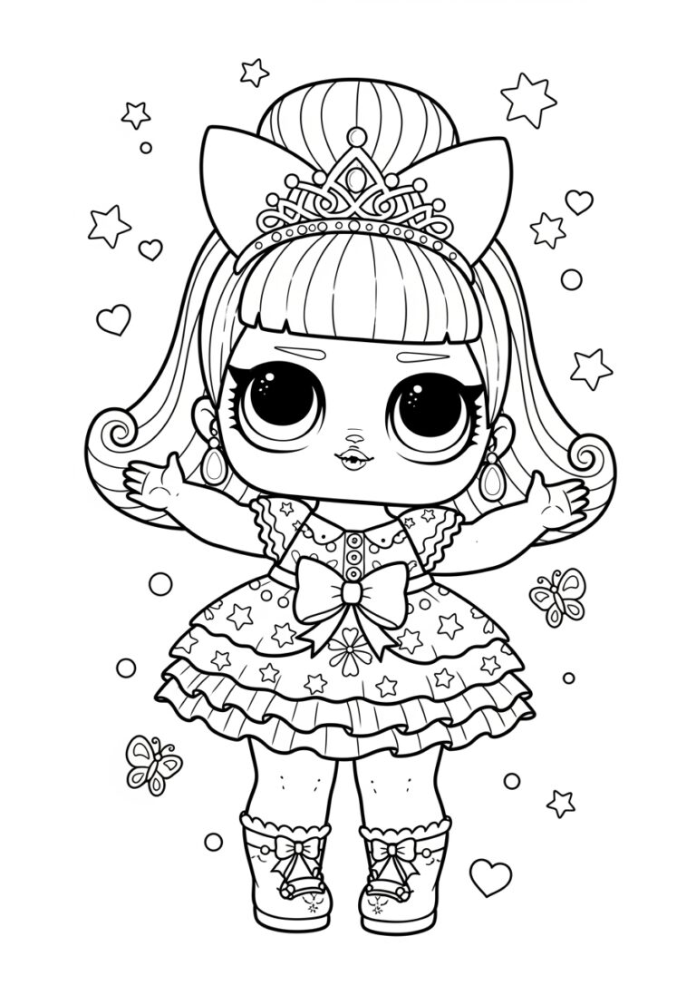 LOL Princess Coloring Page LOL Princess Coloring Page