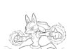 Lucario Coloring Page to Print and Enjoy