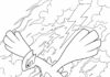 Lugia Pokémon Coloring Page to Print Out and Color