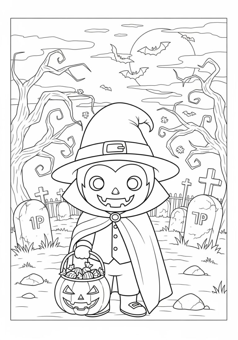 Mario Halloween Coloring Page to Print Out and Color Mario Halloween Coloring Page to Print Out and Color