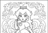 Mario Princess Coloring Page