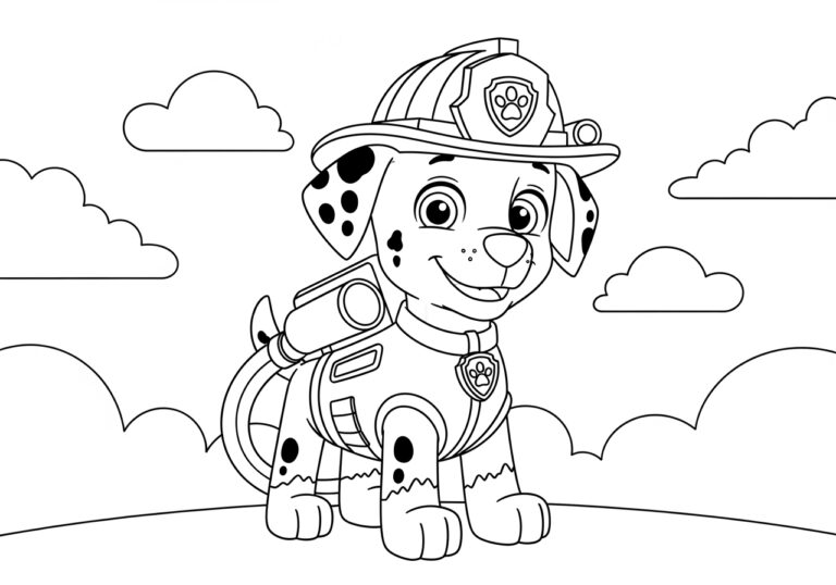 Marshall Colouring Page