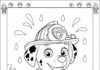 Marshall from PAW Patrol Coloring Page